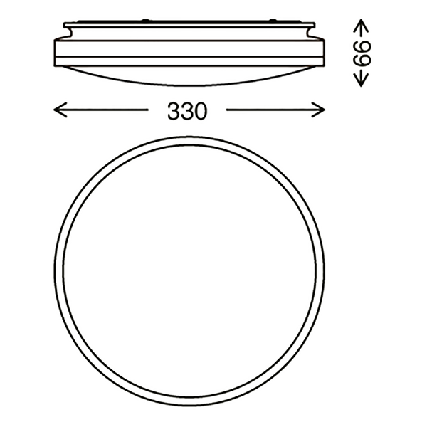 LED-Deckenleuchte  Acorus - Polypropylen - 1-flammig