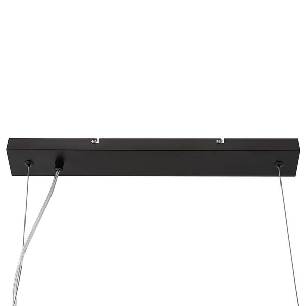 Pendelleuchte Telesto - Klarglas / Eisen - 4-flammig