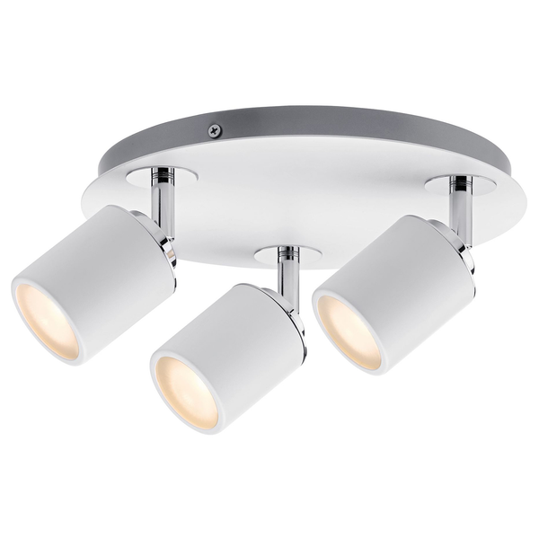 Deckenleuchte Tube II - Aluminium - 3-flammig