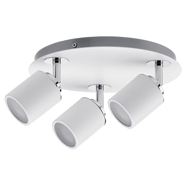 Deckenleuchte Tube II - Aluminium - 3-flammig