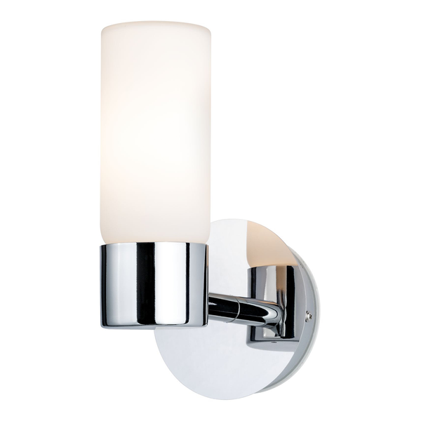 Badleuchte Eleon - Milchglas / Chrom - 1-flammig
