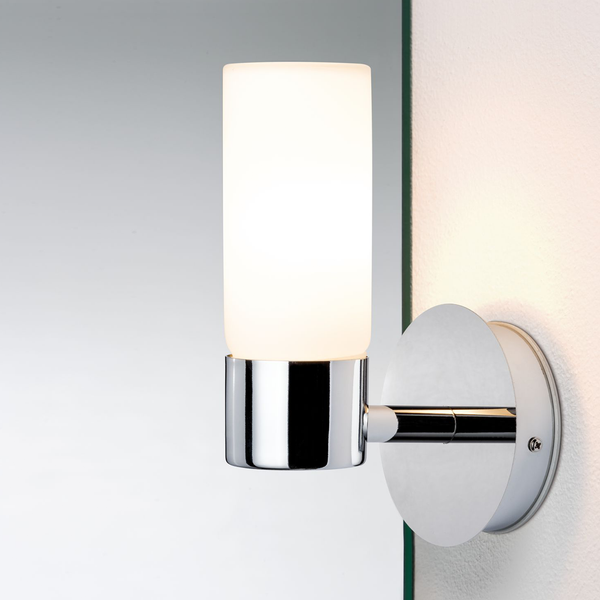 Badleuchte Eleon - Milchglas / Chrom - 1-flammig