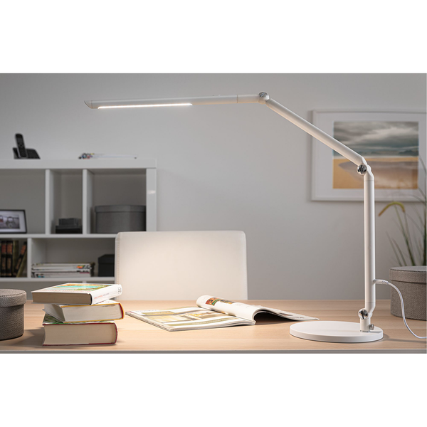 LED-Tischleuchte Siran - Acrylglas / Aluminium - 1-flammig - Weiß
