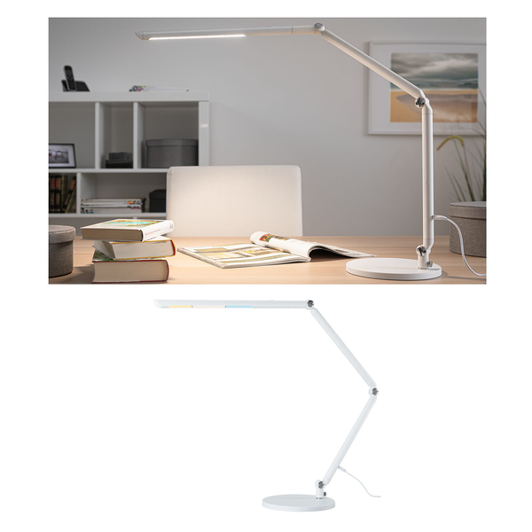 LED-Tischleuchte Siran - Acrylglas / Aluminium - 1-flammig - Weiß