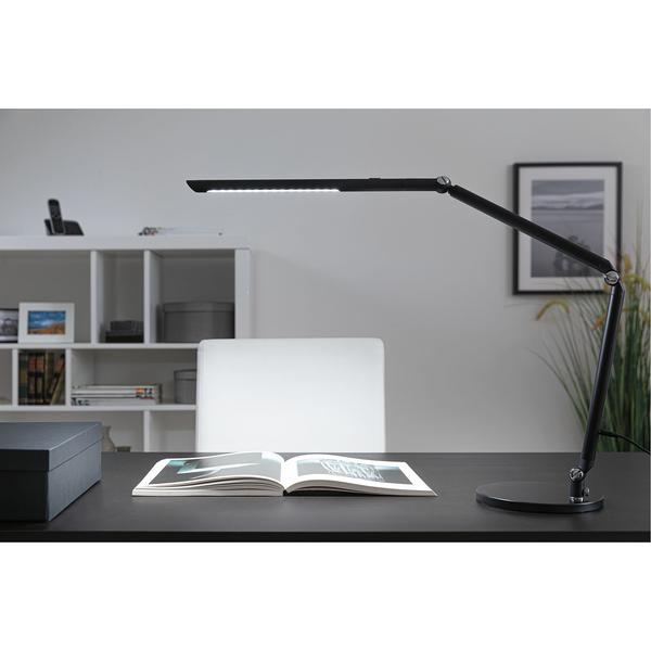 LED-Tischleuchte Siran - Acrylglas / Aluminium - 1-flammig - Schwarz