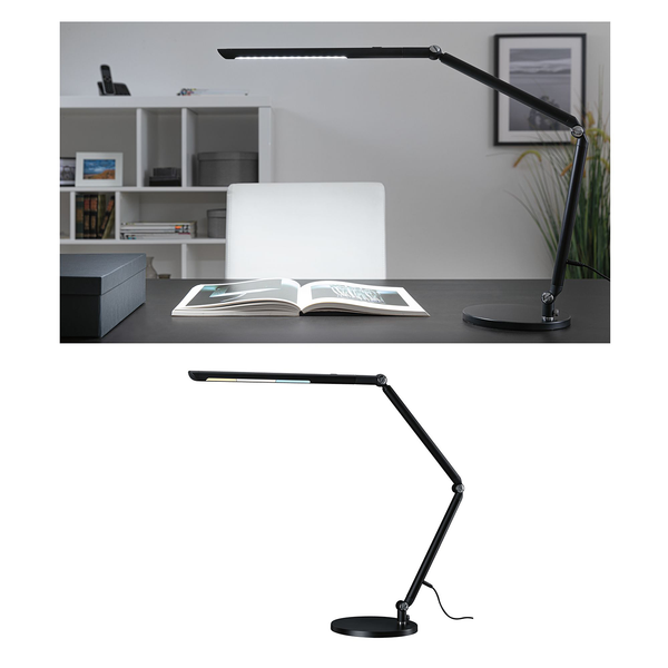 LED-Tischleuchte Siran - Acrylglas / Aluminium - 1-flammig - Schwarz