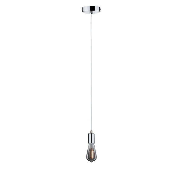 Pendelleuchte Larus - Chrom - 1-flammig - Silber