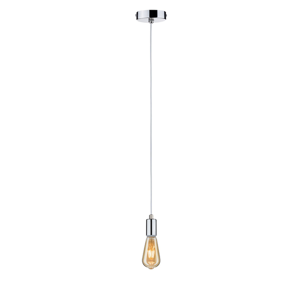 Pendelleuchte Larus - Chrom - 1-flammig - Silber