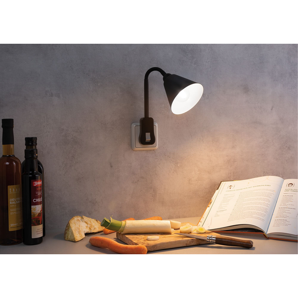 Wandleuchte Junus - Aluminium - 1-flammig - Schwarz