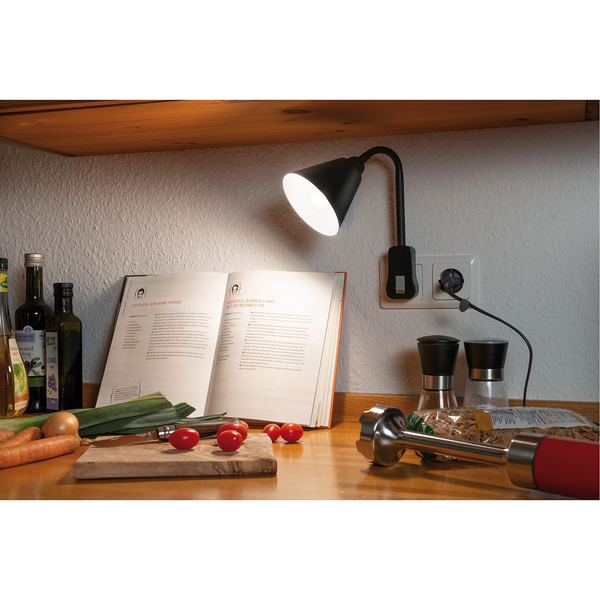 Wandleuchte Junus - Aluminium - 1-flammig - Schwarz