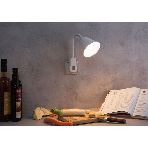 Wandleuchte Junus - Aluminium - 1-flammig - Weiß