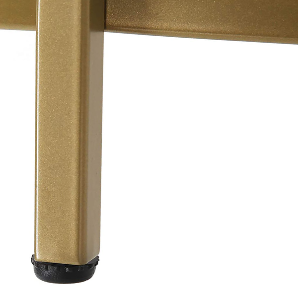 Beistelltisch Poygan - Glas / Metall - Gold