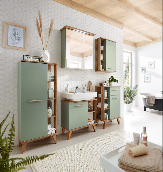 Unterschrank Quickset 963 - Salbei / Eiche Riviera Dekor
