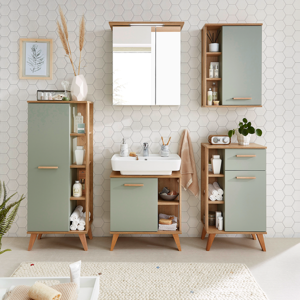 Hängeschrank Quickset 963 - Salbei / Eiche Riviera Dekor