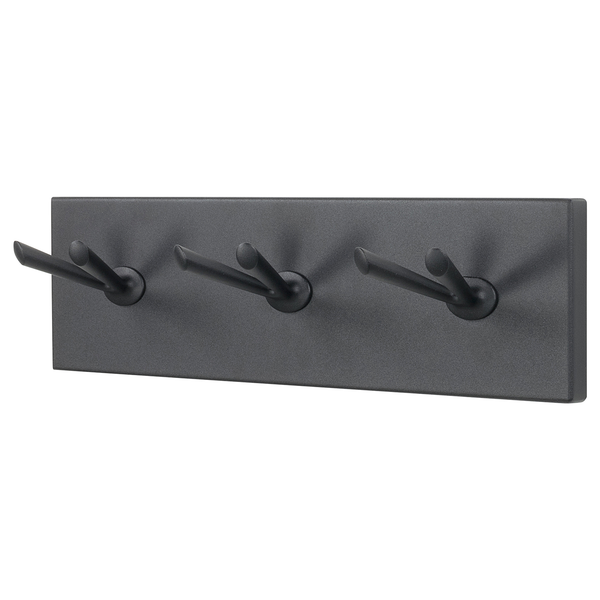 Garderobenleiste Willcox - Metall - Schwarz - Breite: 45 cm