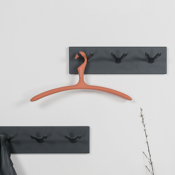 Garderobenleiste Willcox - Metall - Schwarz - Breite: 45 cm