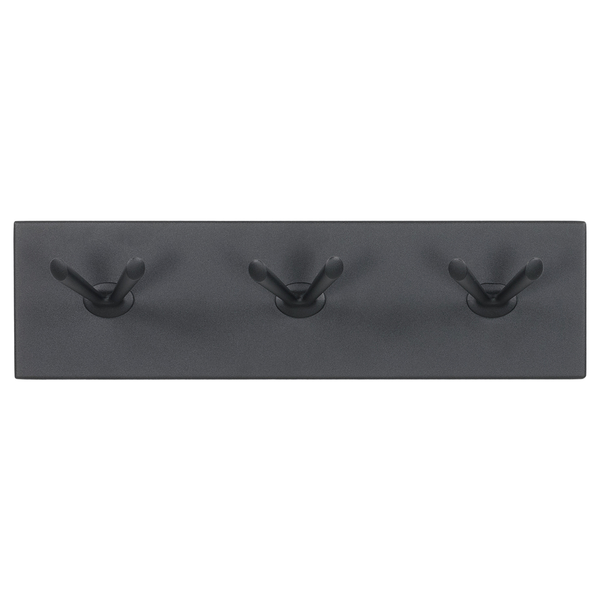 Garderobenleiste Willcox - Metall - Schwarz - Breite: 45 cm