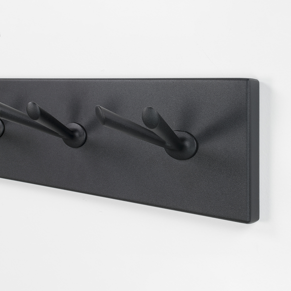 Garderobenleiste Willcox - Metall - Schwarz - Breite: 45 cm