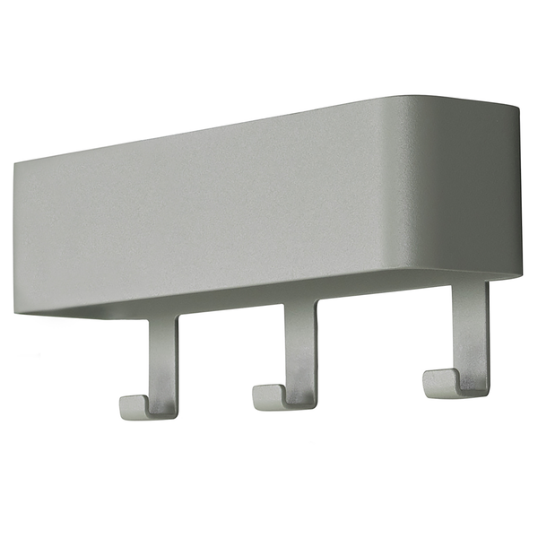 Garderobenleiste Hickory - Metall - Mintgrau - Breite: 27 cm