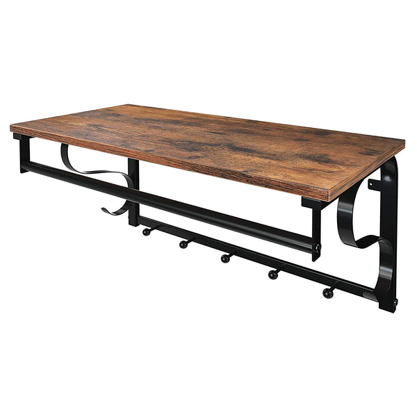 Wandgarderobe Montevallo - Metall - Braun / Schwarz