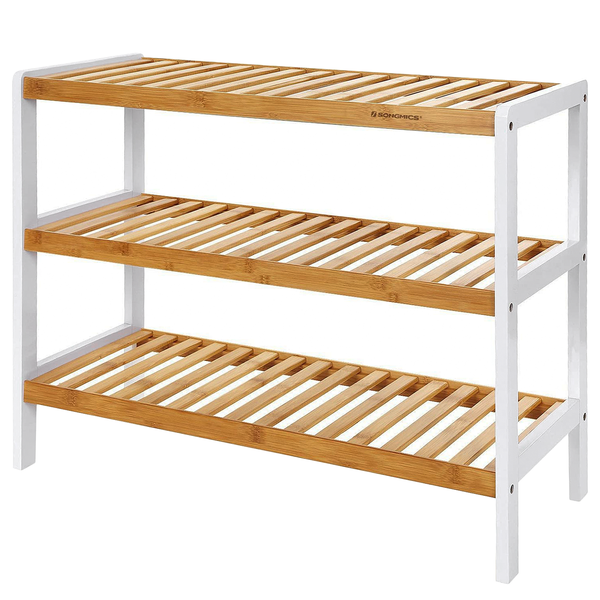 Schuhregal Mountville I - Bambus massiv - Höhe: 55 cm