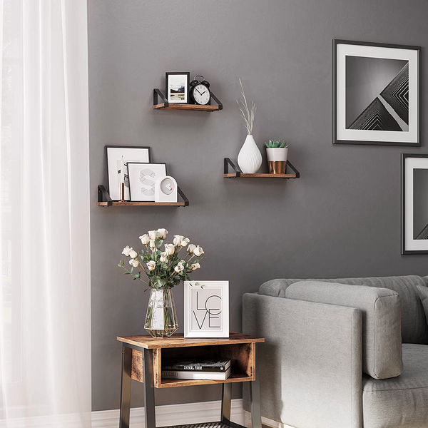 Wandboard Crossville 3er-Set - Dunkelbraun