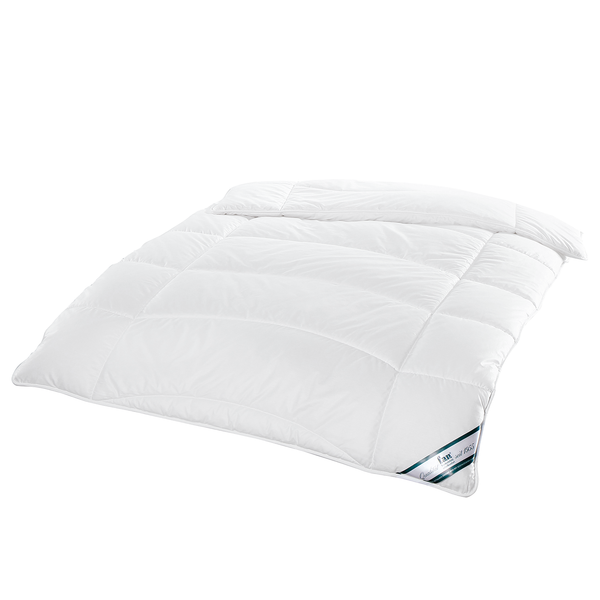 Duo-Steppbett Klima Active Plus - Baumwolle / Polyester - Weiß - 135 x 200 cm