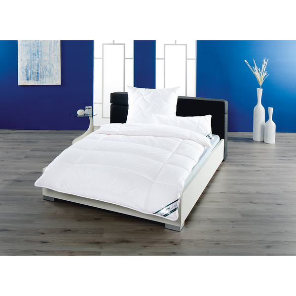 Duo-Steppbett Klima Active Plus - Baumwolle / Polyester - Weiß - 135 x 200 cm