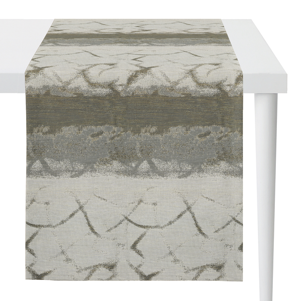 Tischläufer Opalia - Mischgewebe - Beige