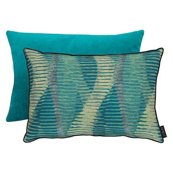 Dekokissen Phoenix - Mischgewebe - Petrol - 35 x 50 cm