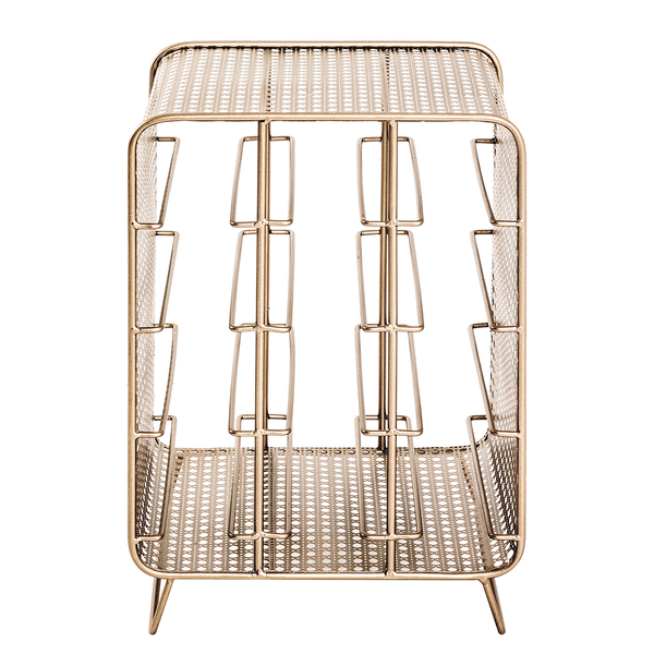 Weinregal Massillon - Metall - Gold