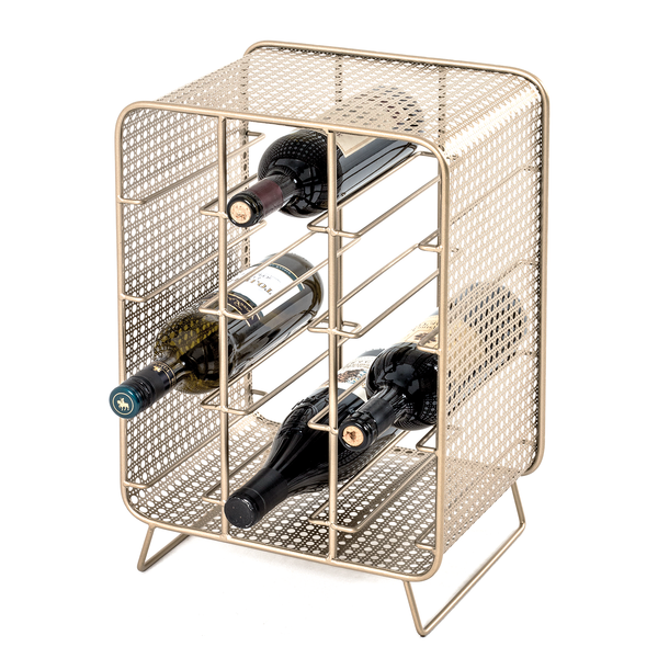 Weinregal Massillon - Metall - Gold