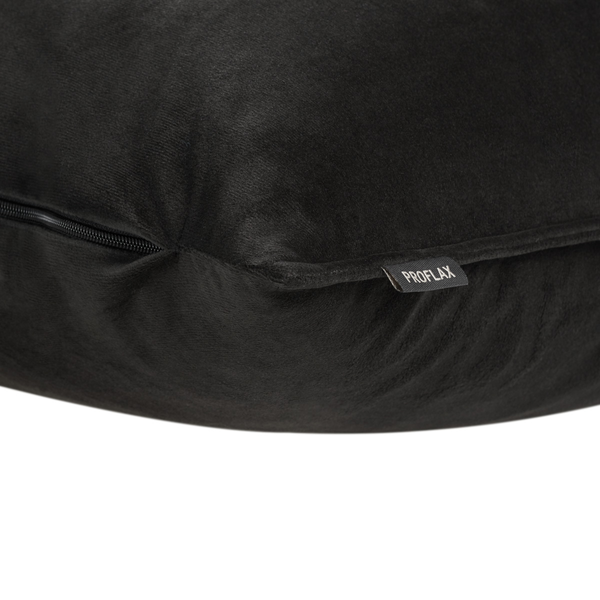 Kissenbezug Milano - Polyester - Schwarz - 40 x 40 cm