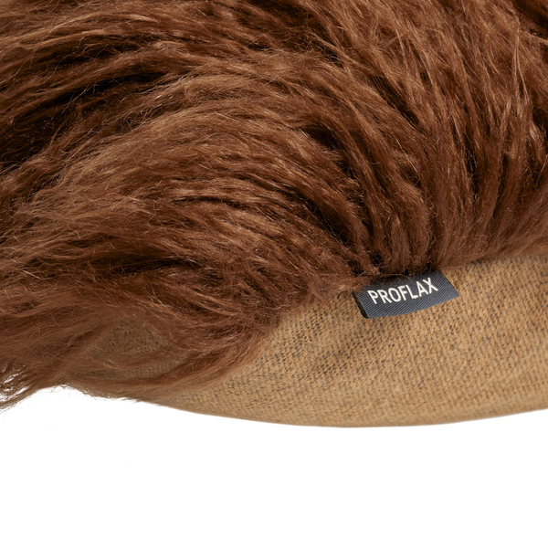 Kissenbezug Oscar - Mischgewebe - Braun