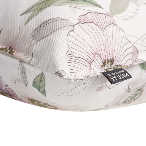 Kissenbezug Alicia - Baumwolle - Nude / Grün - 40 x 40 cm