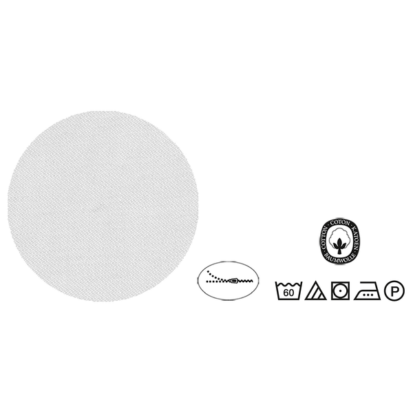 Mako-Satin Kopfkissenbezug 0636044 - Mako-Satin - Lichtgrau - 40 x 40 cm