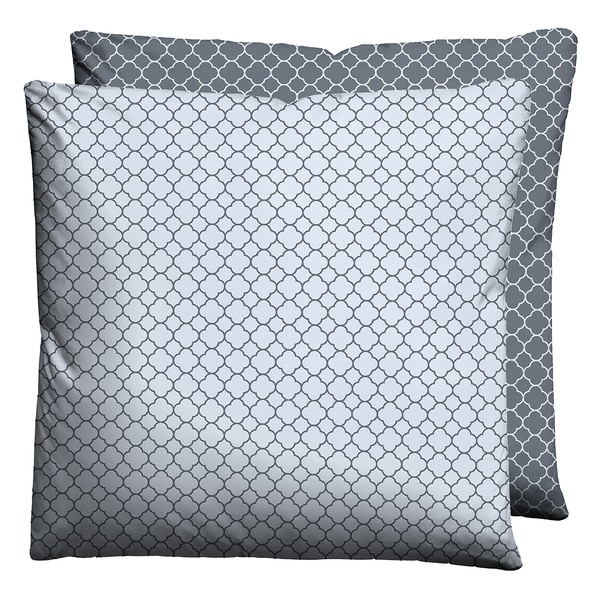 Mako-Satin Kopfkissenbezug 0636045 - Mako-Satin - Blaugrau - 80 x 80 cm