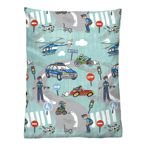 Feinbiber Bettwäsche 0004525 - Feinbiber - Emerald - 100 x 135 cm + Kissen 40 x 60 cm