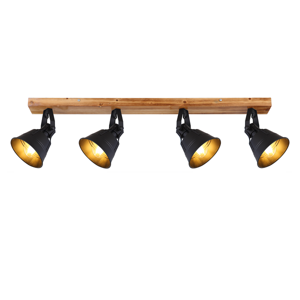 Deckenleuchte Günther - Eisen - 4-flammig - Flammenanzahl: 4