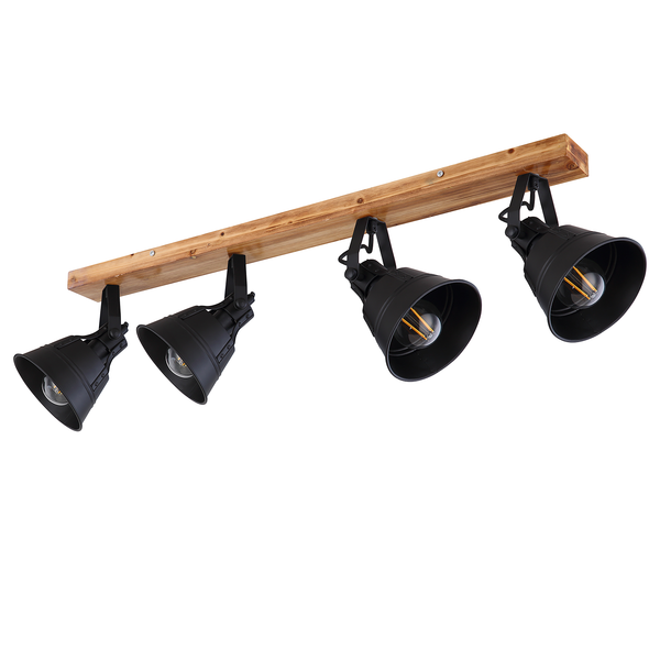 Deckenleuchte Günther - Eisen - 4-flammig - Flammenanzahl: 4