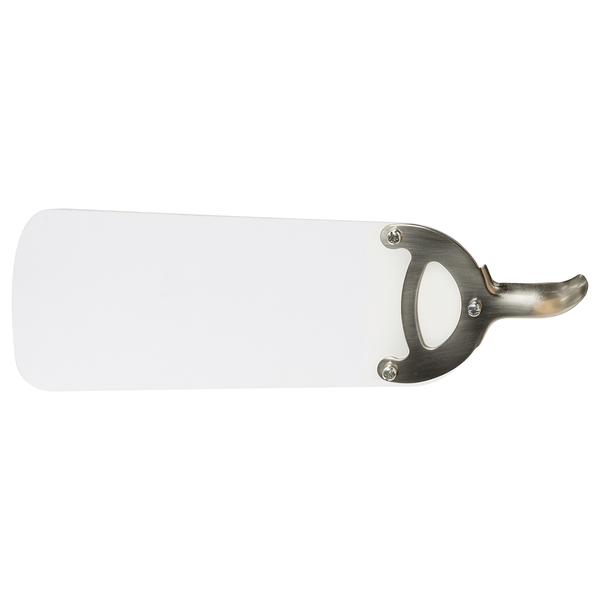 Deckenventilator Ugo - Opalglas / Eisen - 1-flammig - Weiß