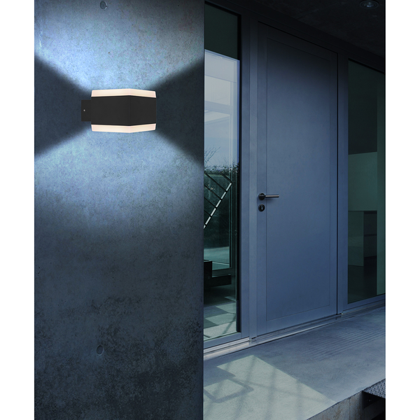 LED-Wandleuchte Slice - Polypropylen / Aluminium - 1-flammig