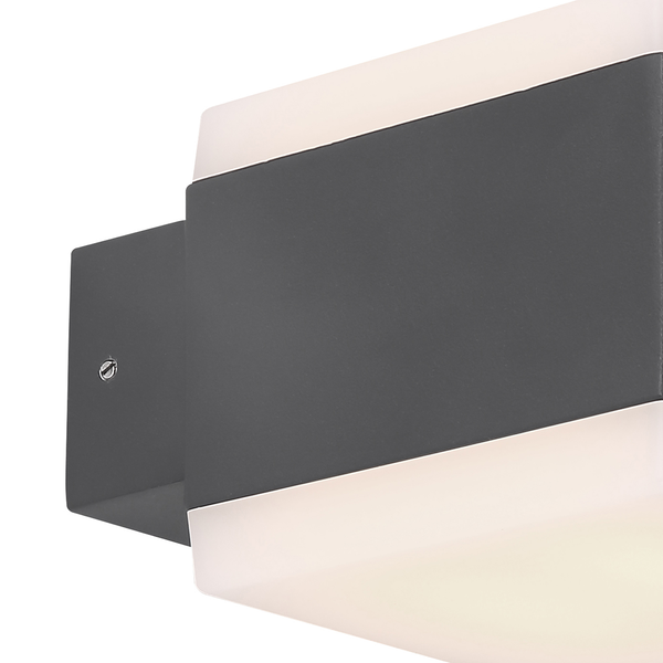 LED-Wandleuchte Slice - Polypropylen / Aluminium - 1-flammig