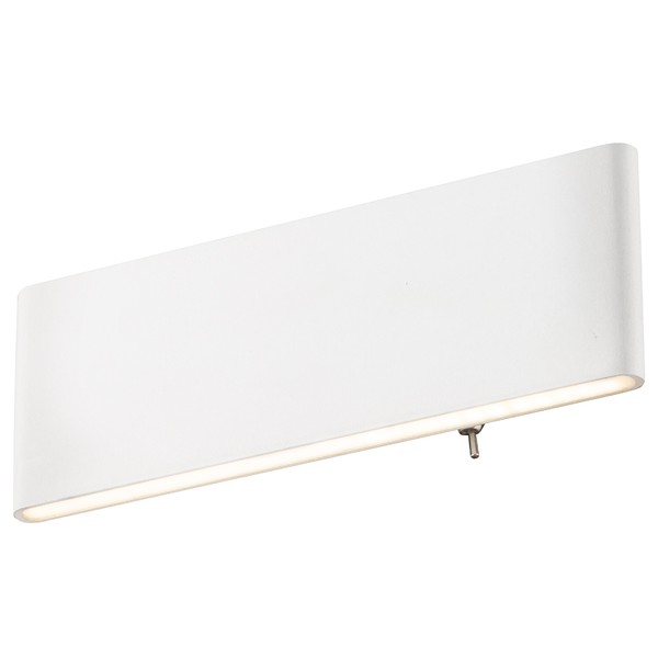 LED-Wandleuchte Siegfried - Acrylglas / Aluminium - 1-flammig - Weiß - Breite: 23 cm