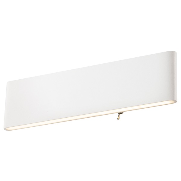 LED-Wandleuchte Siegfried - Acrylglas / Aluminium - 1-flammig - Weiß - Breite: 30 cm