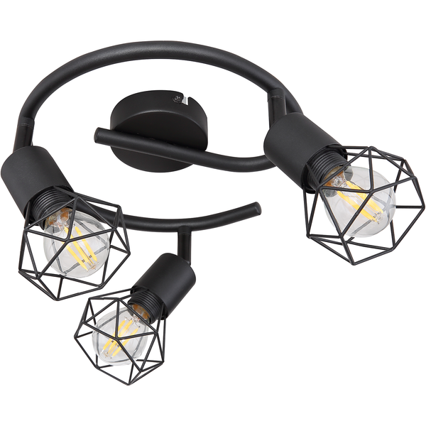 Deckenleuchte Xara I - Eisen - 3-flammig