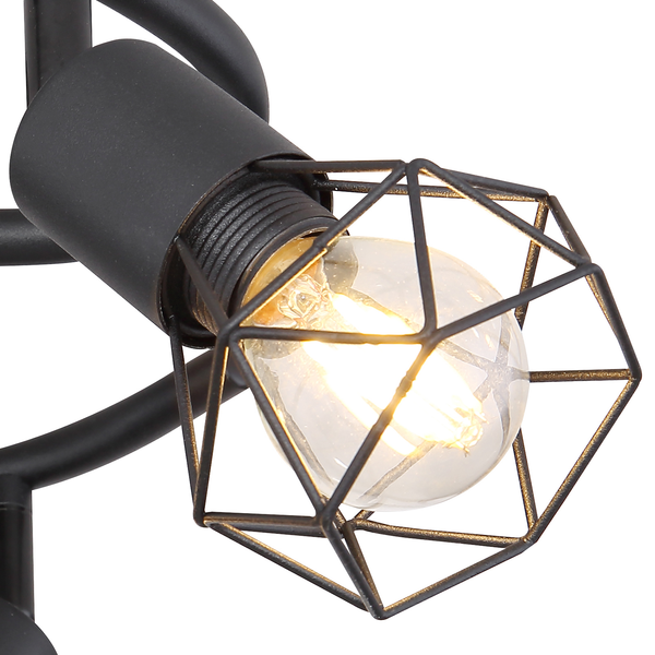 Deckenleuchte Xara I - Eisen - 3-flammig