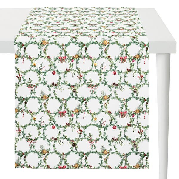 Tischläufer 3606 - Baumwolle - Rot - 48 x 140 cm