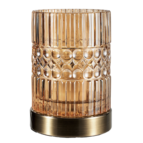Tischleuchte Crystal Elegance - Glas / Messing - 1-flammig