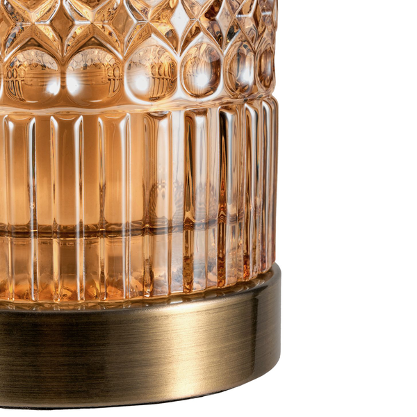 Tischleuchte Crystal Elegance - Glas / Messing - 1-flammig